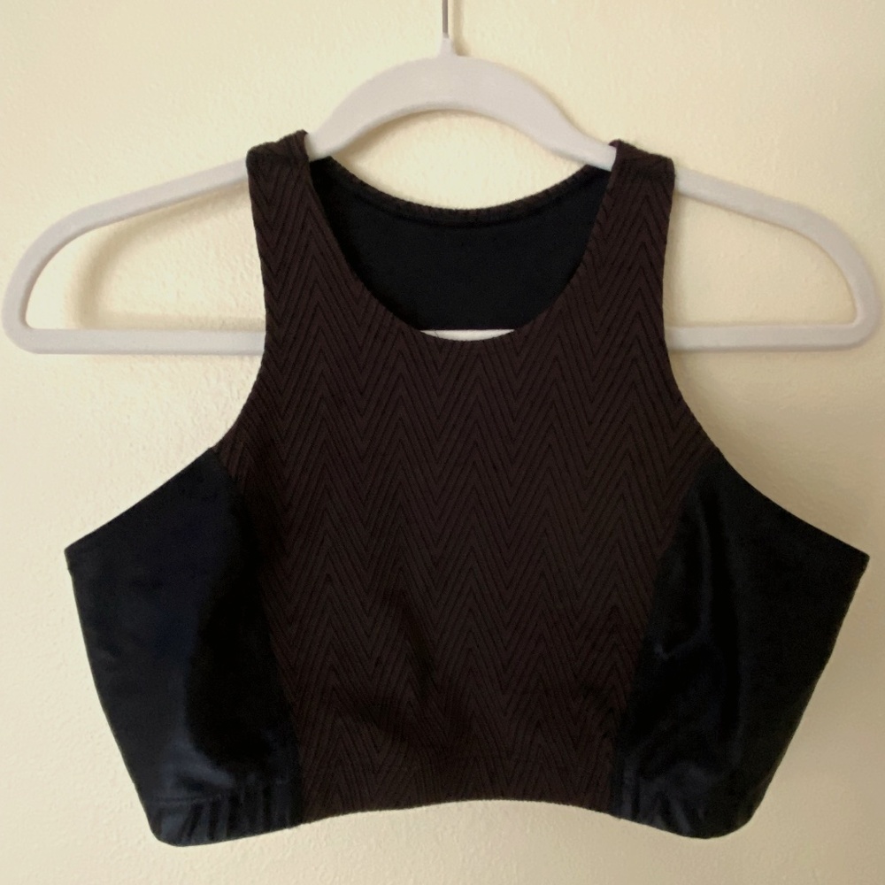 Noli, size L, black and brown herringbone pattern